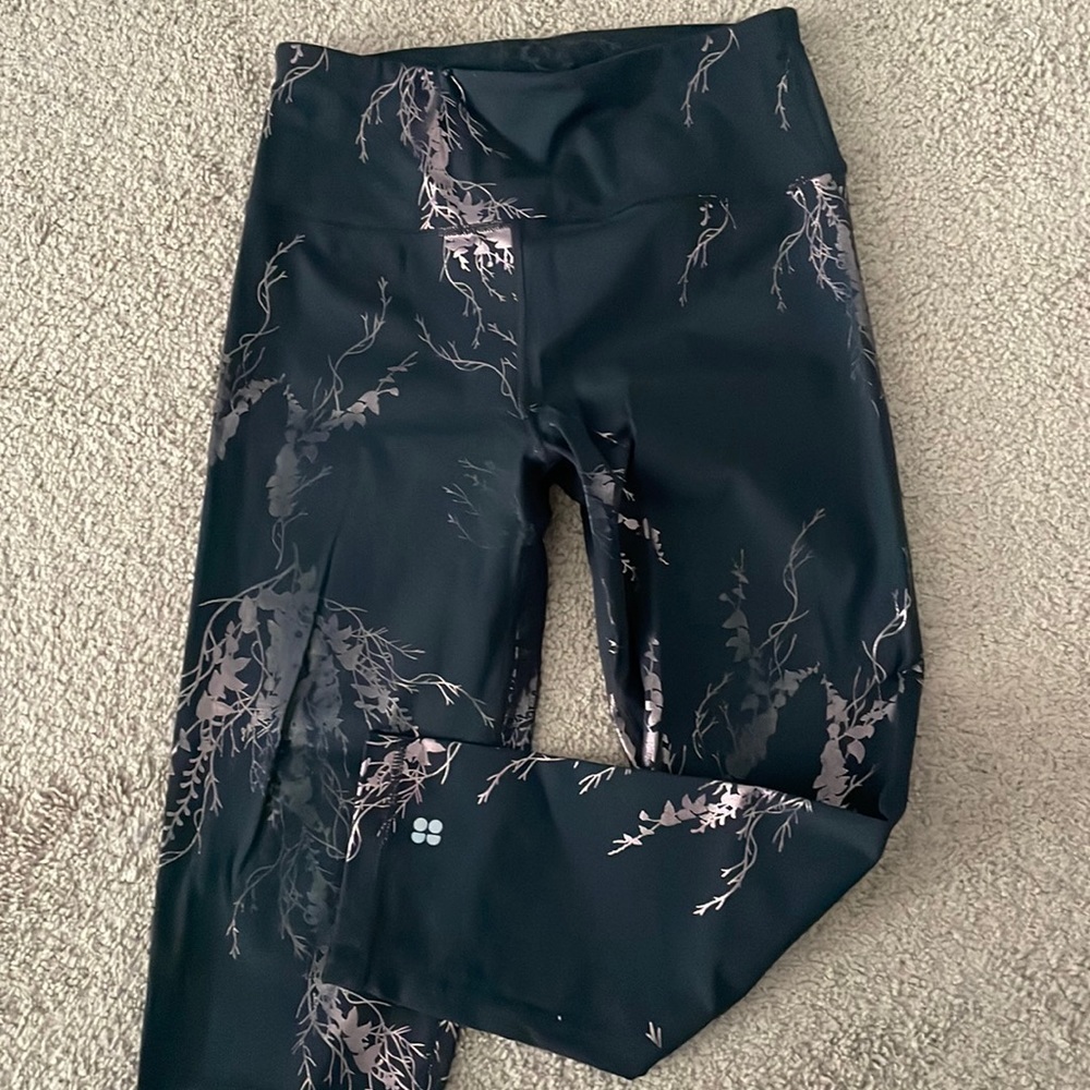 Sweaty Betty 7/8 leggings with foil detail